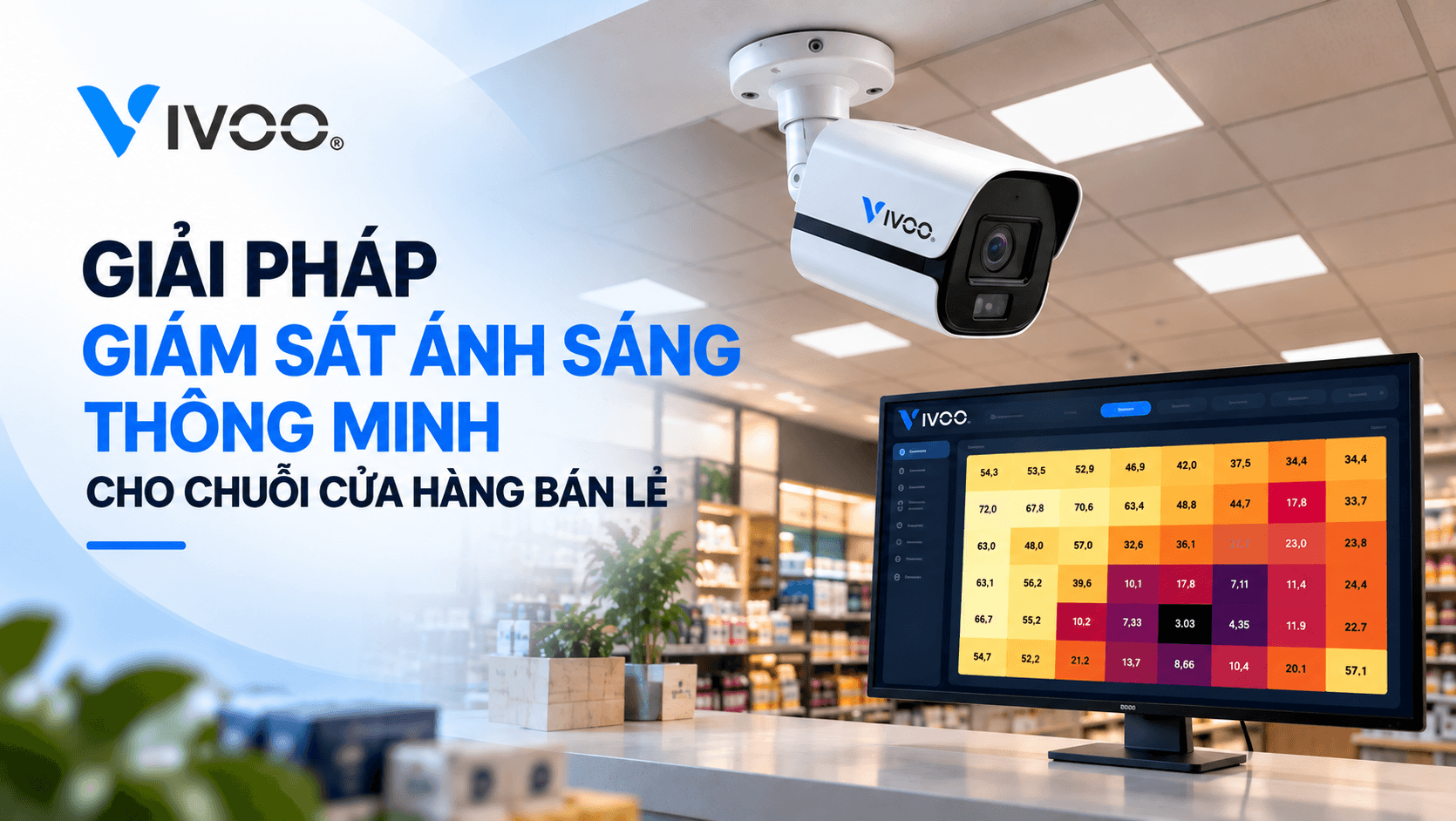 Giải Pháp Giám Sát Ánh Sáng Thông Minh Cho Chuỗi cửa hàng bán lẻ