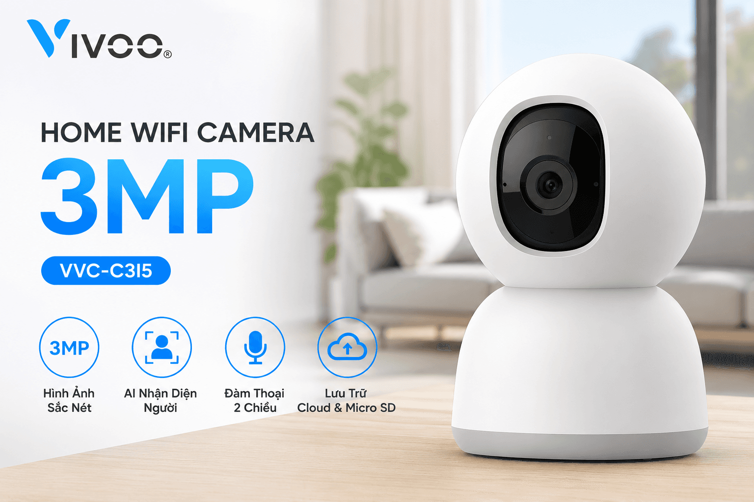 Home WiFi Camera 3MP VVC-C3I5